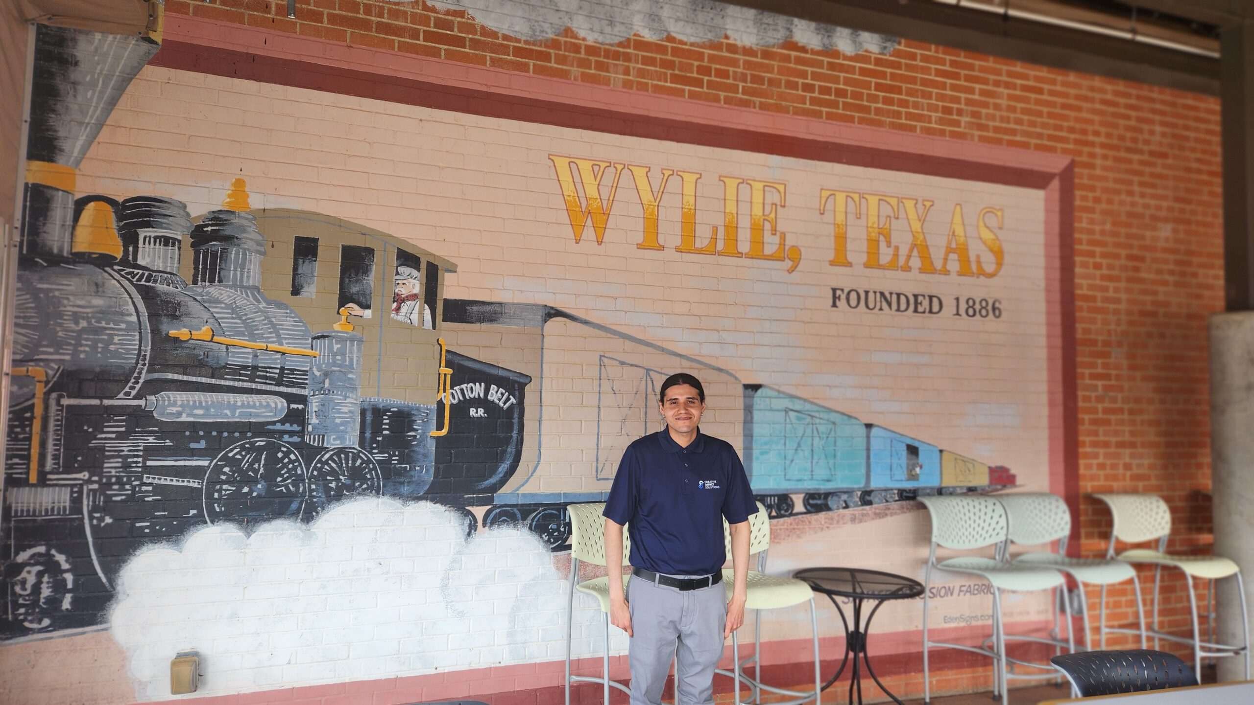 Creative Impact Solutions at Wylie Chamber Oscar from Creative Impact Solutions attending the Wylie Chamber nonprofit luncheon in Wylie, Texas